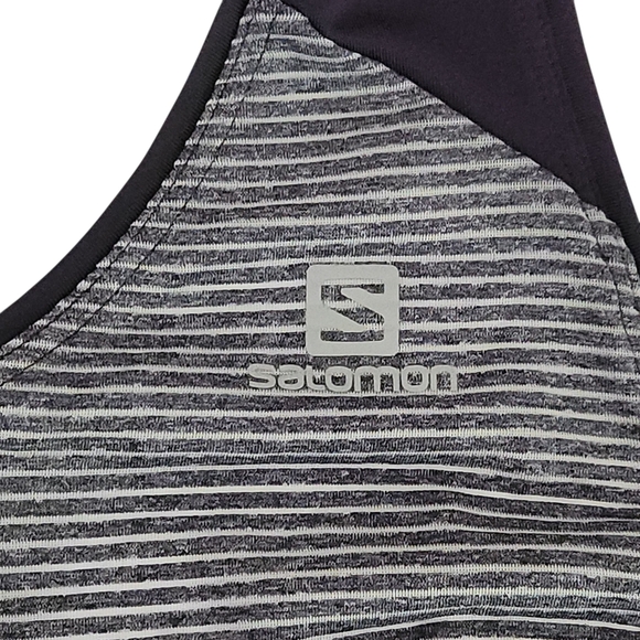 SALOMON Striped Performance Racerback Tank purple/grey – m - Picture 7 of 12